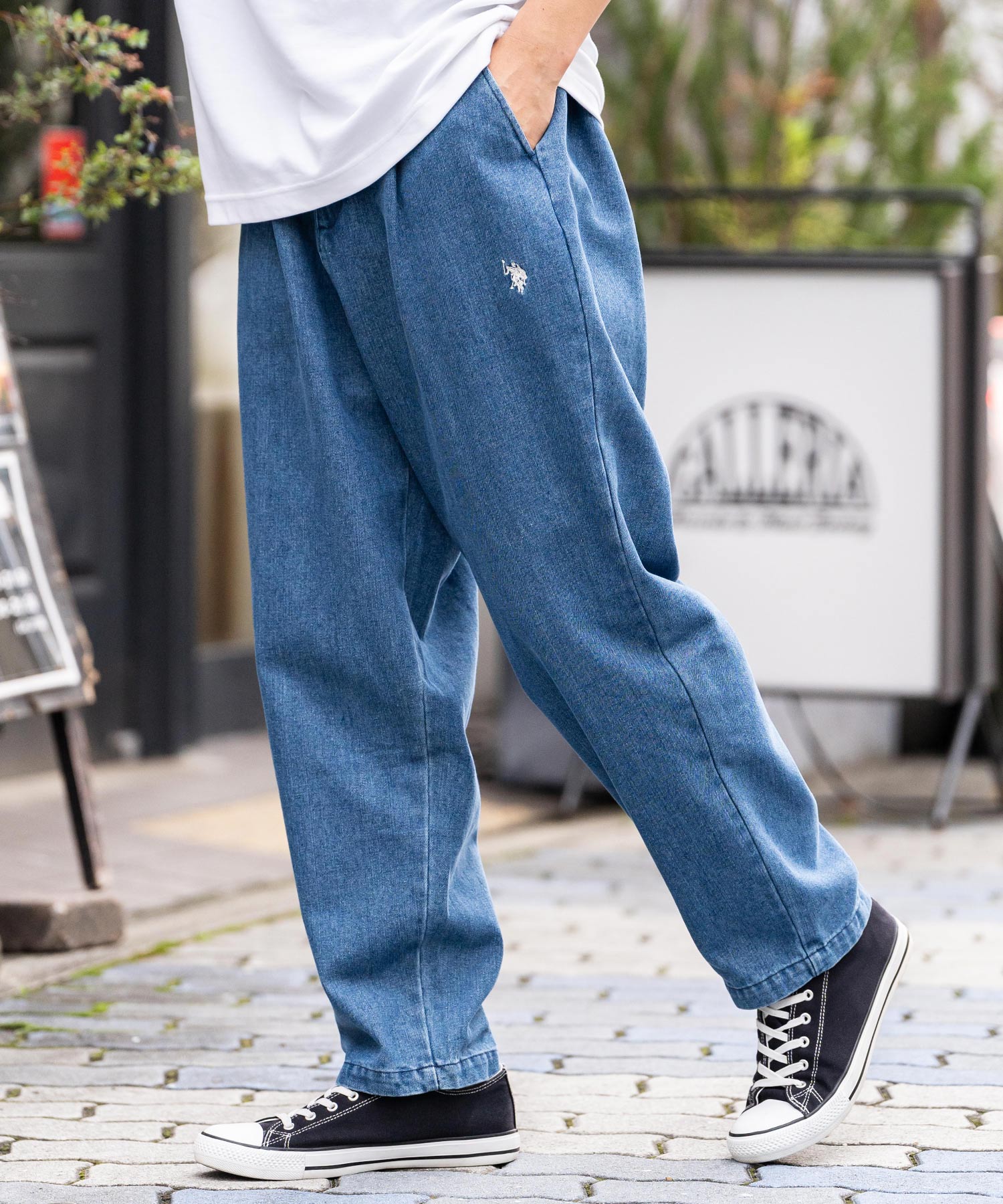 新色追加 U.S. POLO ASSN. ユーエスポロアッスン デニム・TCツイルバルーンパンツ 13881