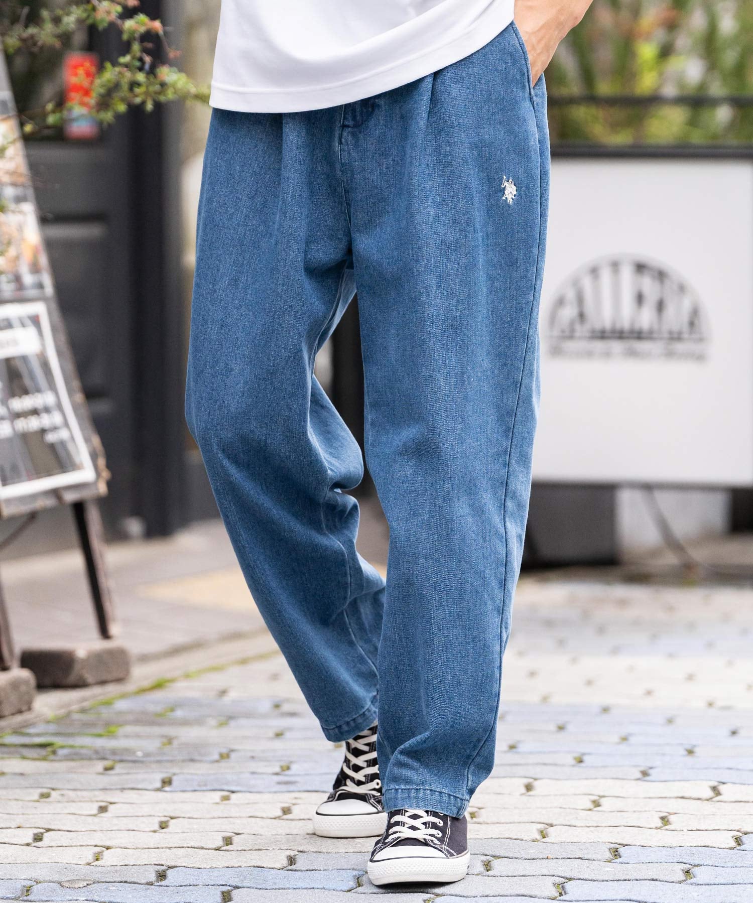 新色追加 U.S. POLO ASSN. ユーエスポロアッスン デニム・TCツイルバルーンパンツ 13881