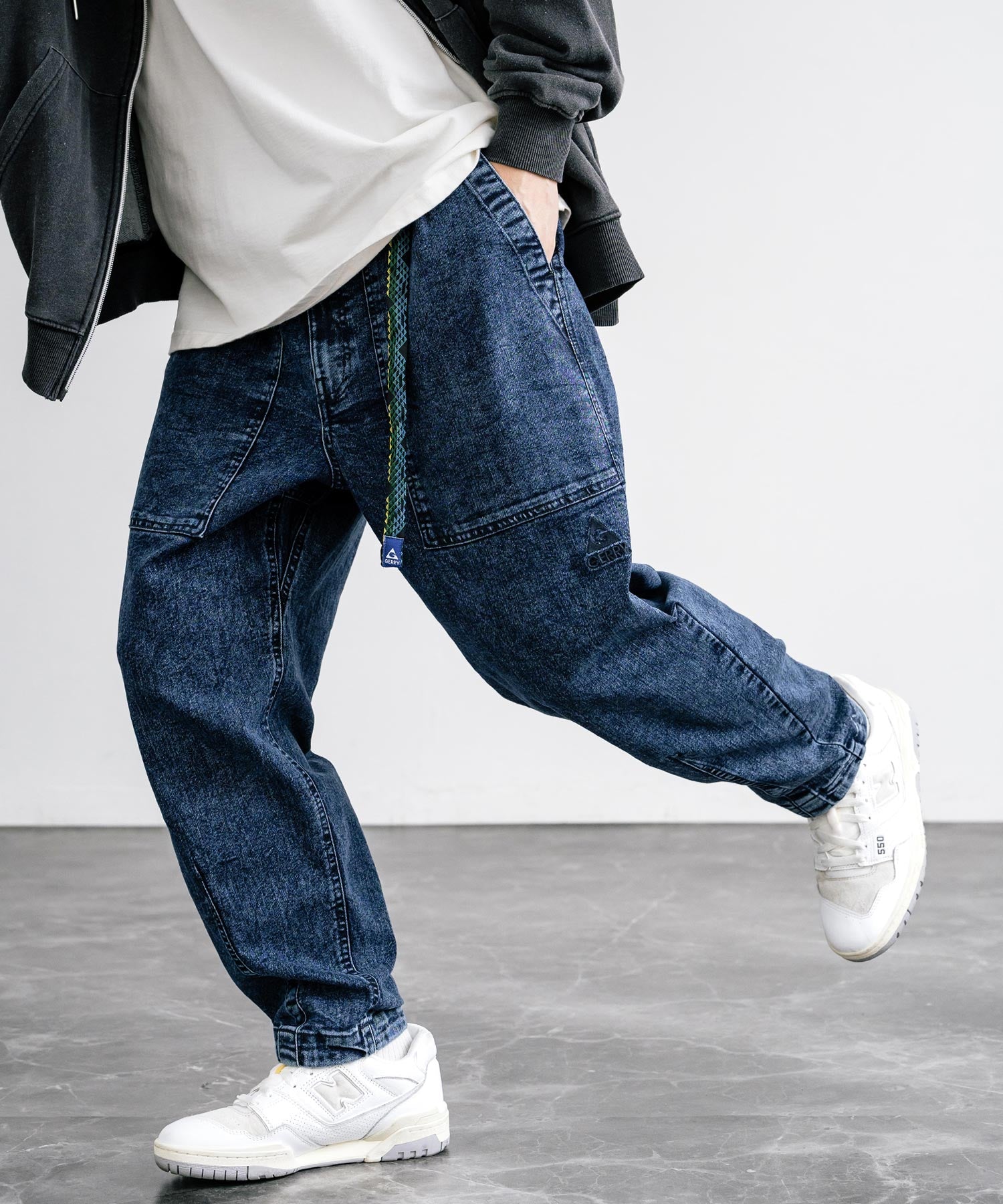 GERRY ジェリー ストレッチチノ・デニムルーズテーパードクライミング