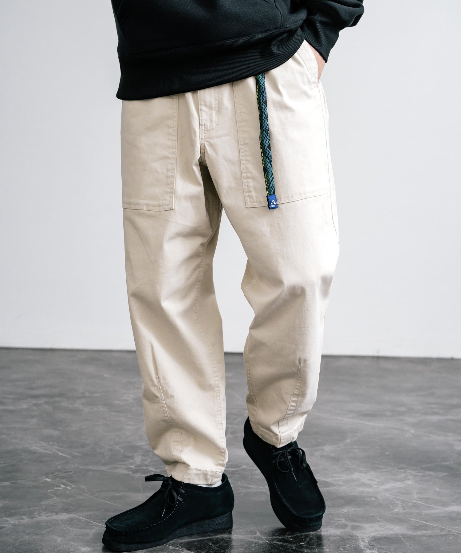 GERRY ジェリー ストレッチチノ・デニムルーズテーパードクライミング