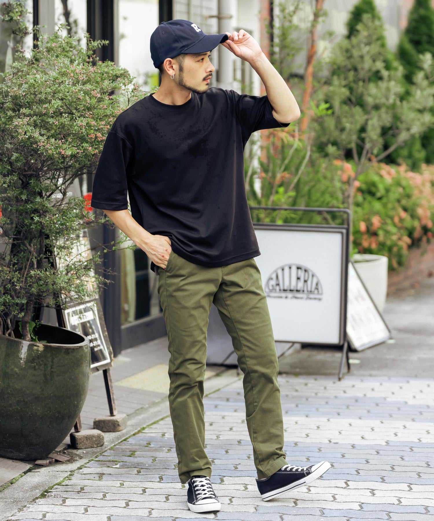 Hanes ヘインズ ノータック ストレッチチノパンツ