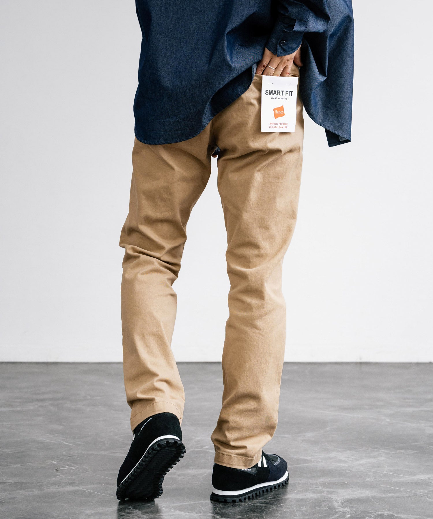 Hanes ヘインズ ノータック ストレッチチノパンツ