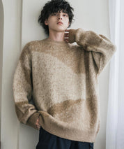【新色追加】オーバーサイズ モヘアライクグラデーションニット 13940