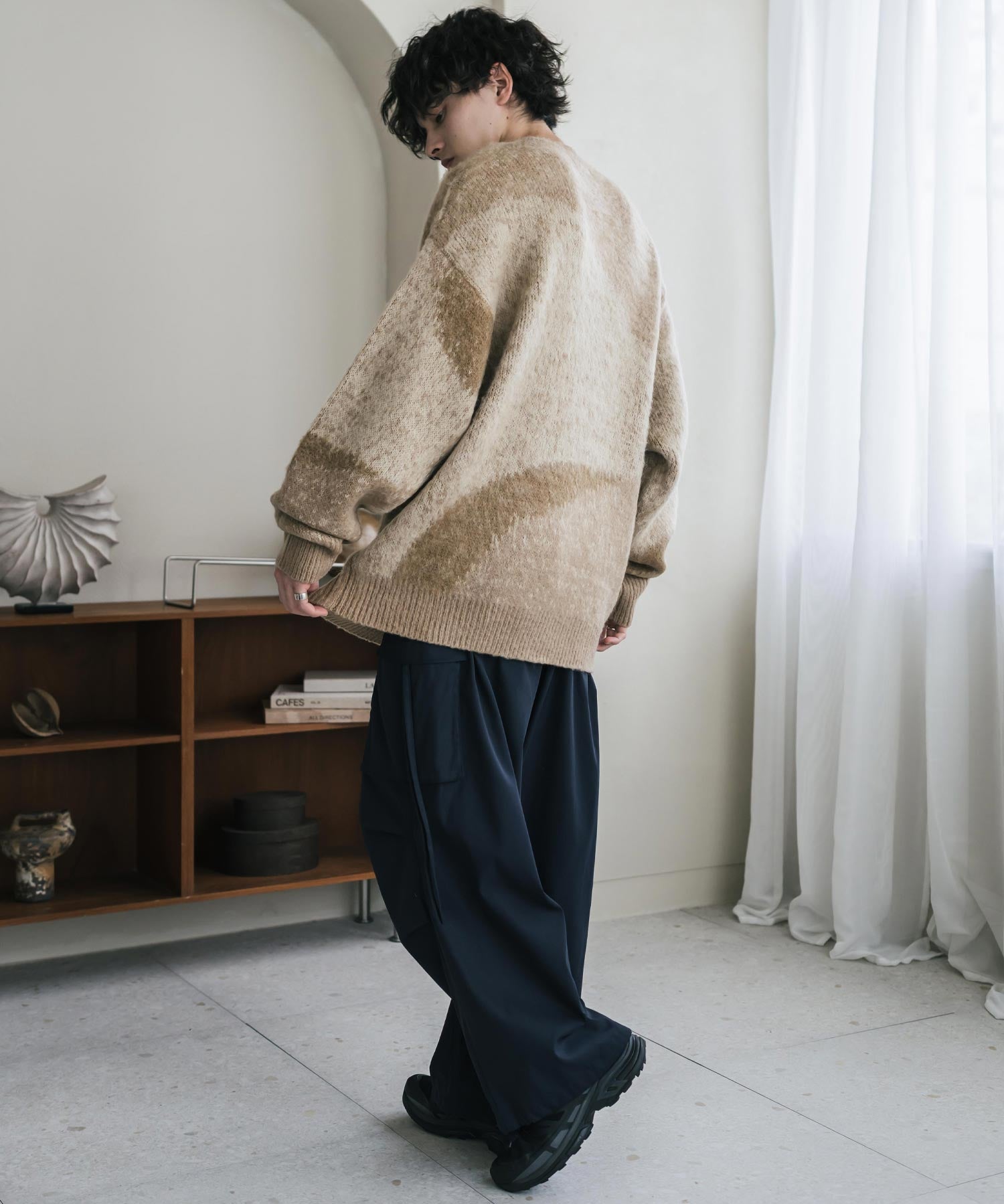 【新色追加】オーバーサイズ モヘアライクグラデーションニット 13940