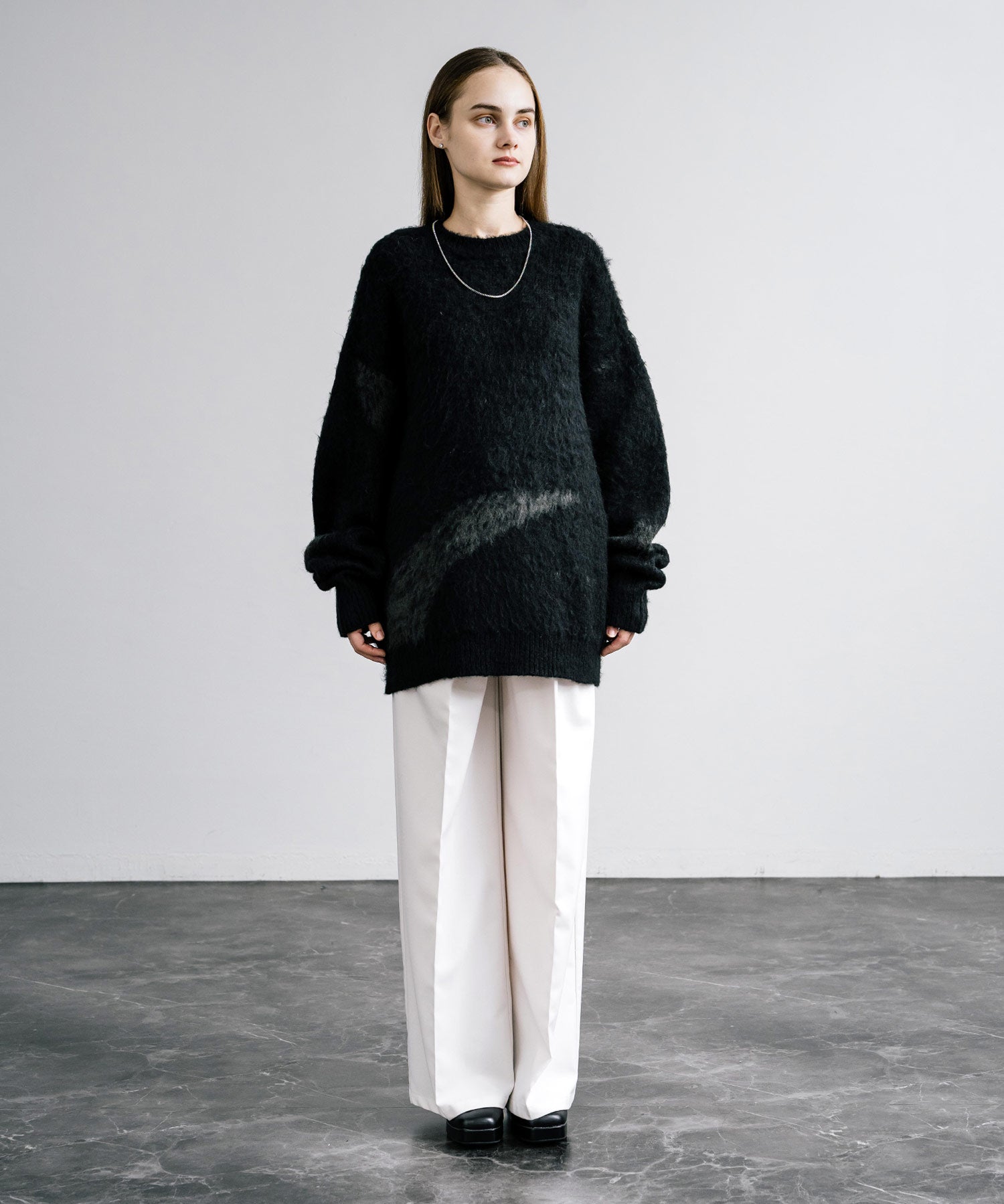 【新色追加】オーバーサイズ モヘアライクグラデーションニット 13940