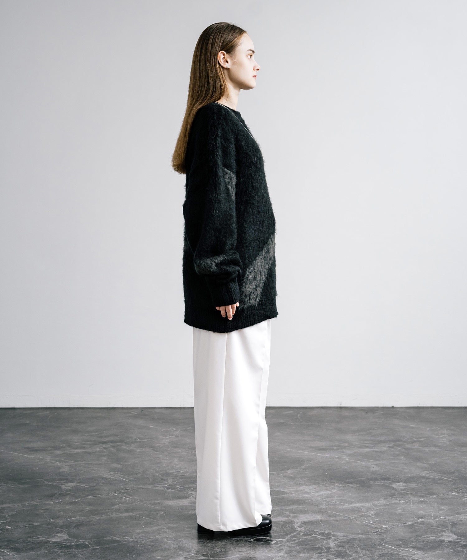 【新色追加】オーバーサイズ モヘアライクグラデーションニット 13940