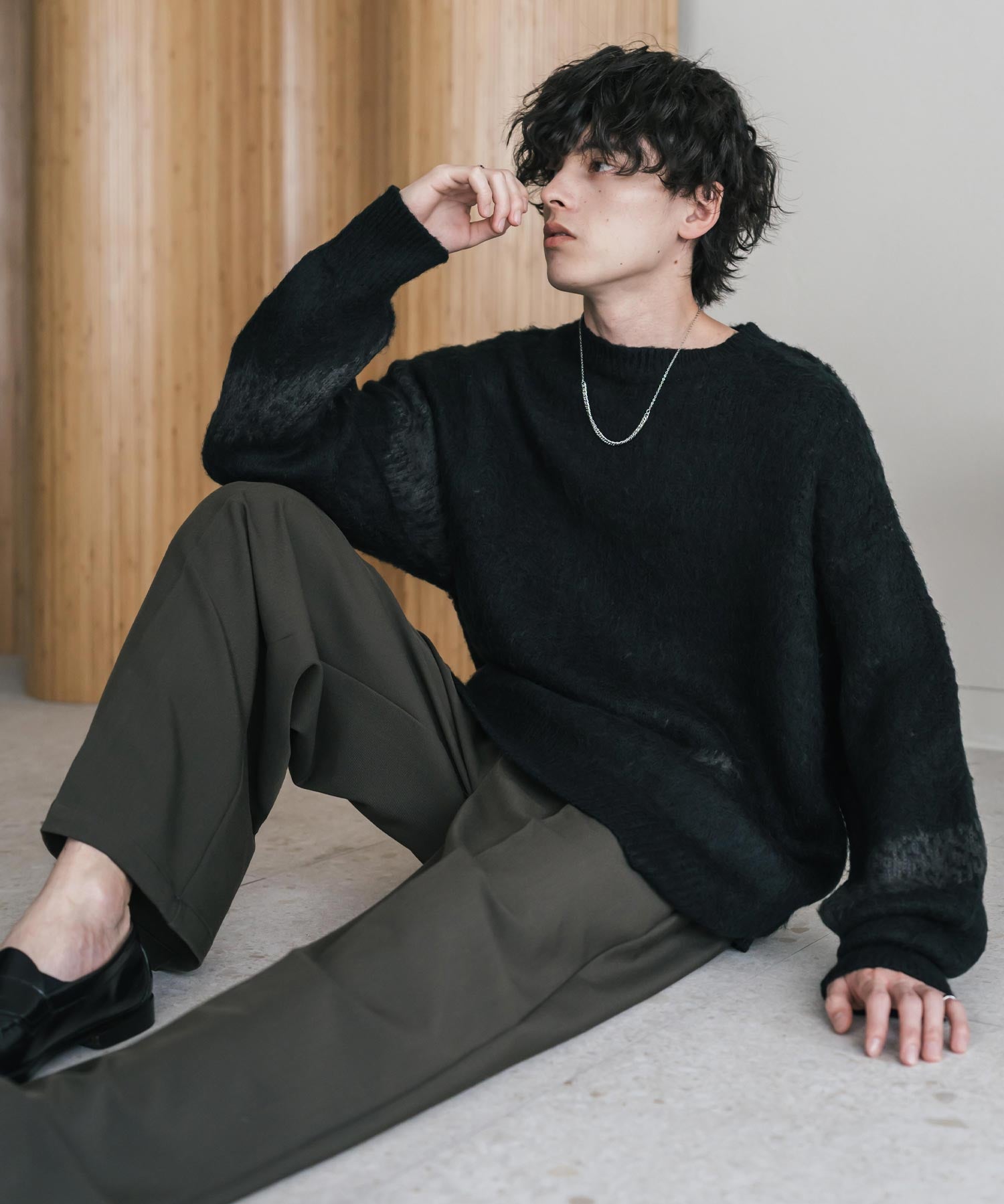 【新色追加】オーバーサイズ モヘアライクグラデーションニット 13940