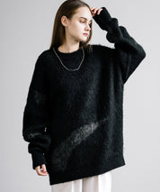 【新色追加】オーバーサイズ モヘアライクグラデーションニット 13940