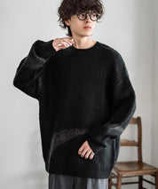 【新色追加】オーバーサイズ モヘアライクグラデーションニット 13940