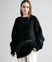 【新色追加】オーバーサイズ モヘアライクグラデーションニット 13940