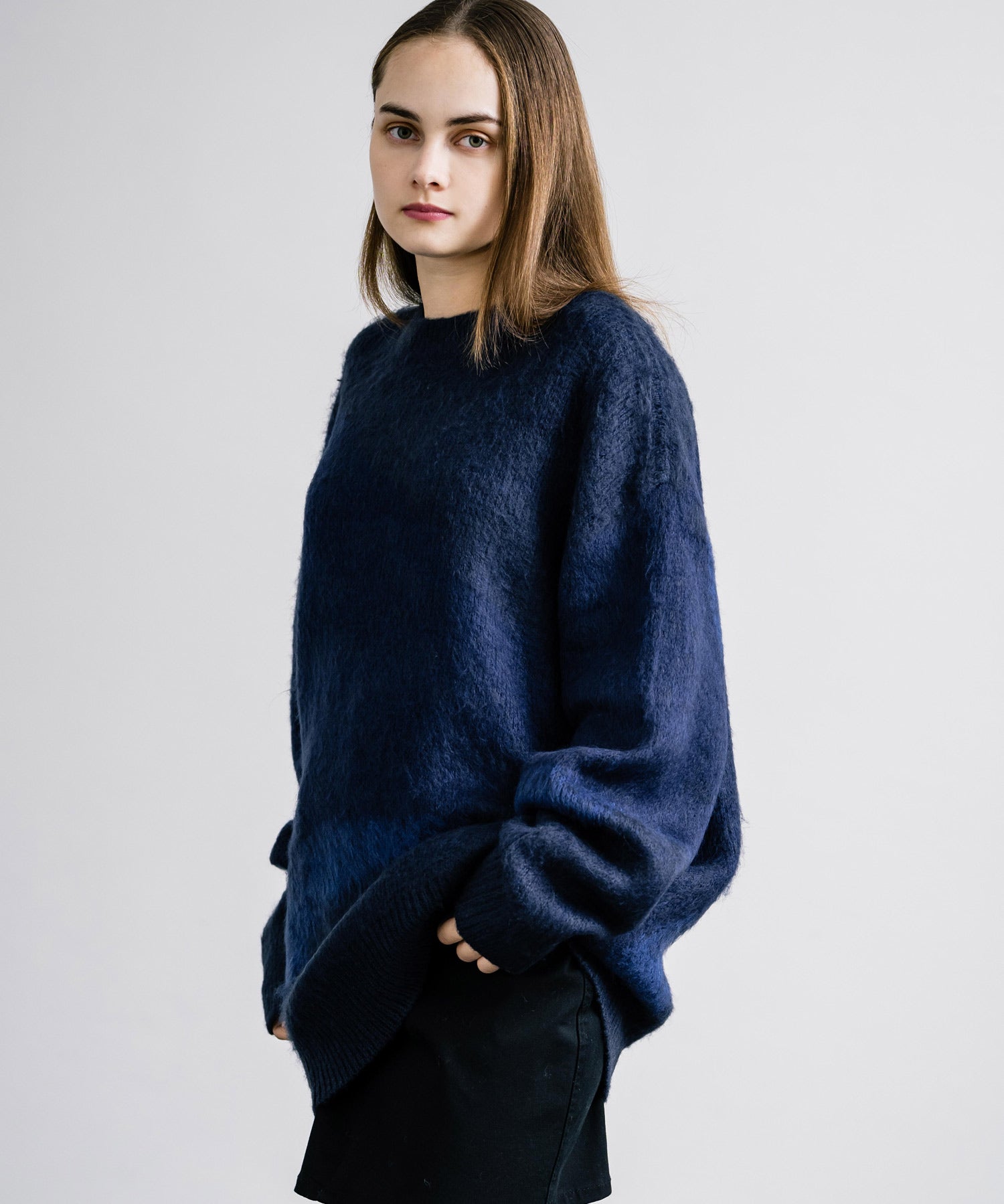 【新色追加】オーバーサイズ モヘアライクグラデーションニット 13940