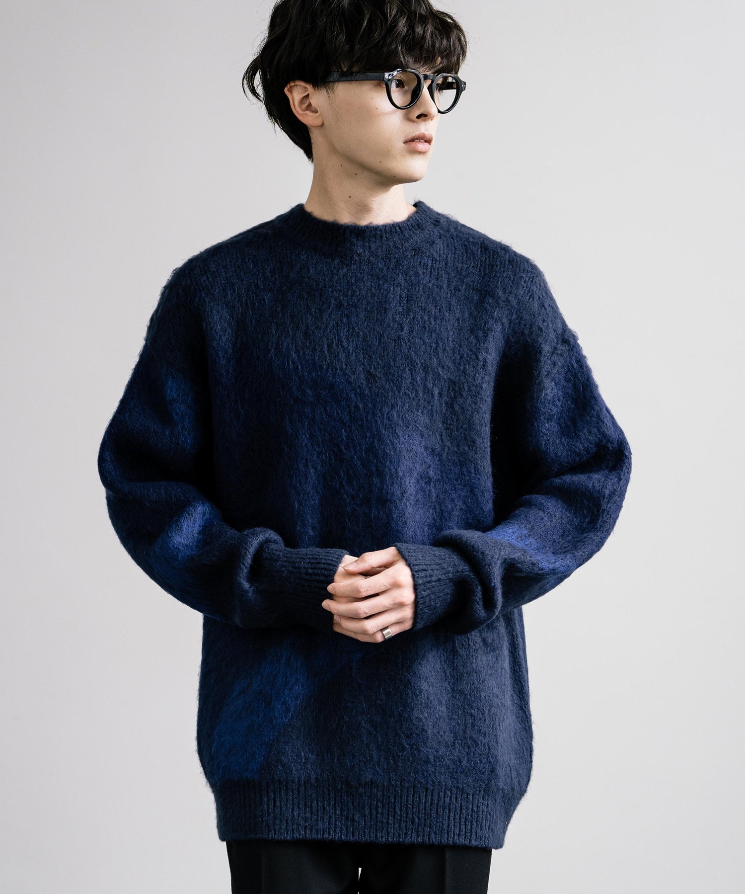 【新色追加】オーバーサイズ モヘアライクグラデーションニット 13940