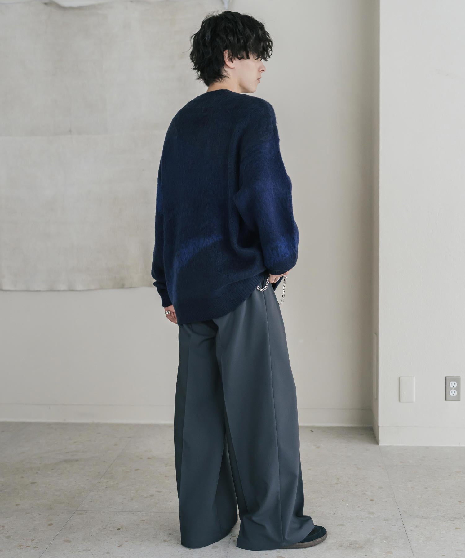 【新色追加】オーバーサイズ モヘアライクグラデーションニット 13940