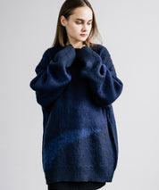 【新色追加】オーバーサイズ モヘアライクグラデーションニット 13940