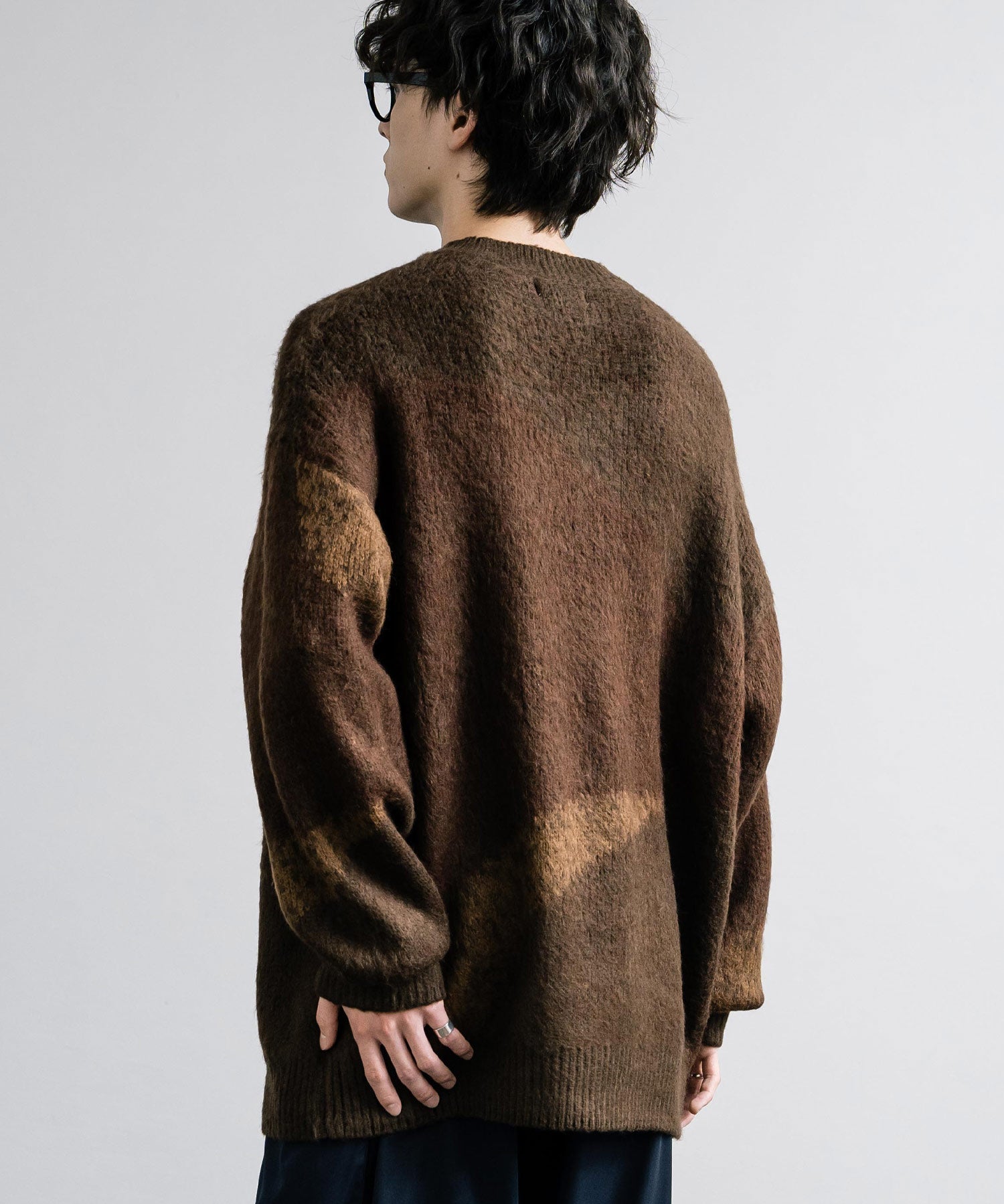 【新色追加】オーバーサイズ モヘアライクグラデーションニット 13940