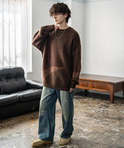 【新色追加】オーバーサイズ モヘアライクグラデーションニット 13940