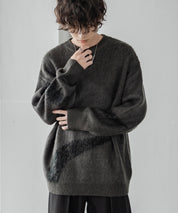 【新色追加】オーバーサイズ モヘアライクグラデーションニット 13940