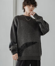 【新色追加】オーバーサイズ モヘアライクグラデーションニット 13940