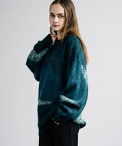 【新色追加】オーバーサイズ モヘアライクグラデーションニット 13940