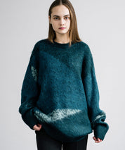 【新色追加】オーバーサイズ モヘアライクグラデーションニット 13940