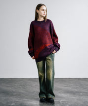 【新色追加】オーバーサイズ モヘアライクグラデーションニット 13940