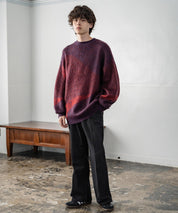 【新色追加】オーバーサイズ モヘアライクグラデーションニット 13940