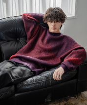 【新色追加】オーバーサイズ モヘアライクグラデーションニット 13940