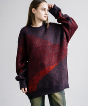 【新色追加】オーバーサイズ モヘアライクグラデーションニット 13940