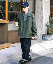 ポリDEWSPO オーバーサイズコーチジャケット
