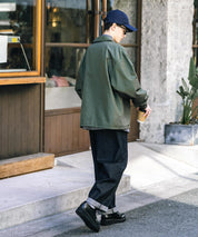 ポリDEWSPO オーバーサイズコーチジャケット