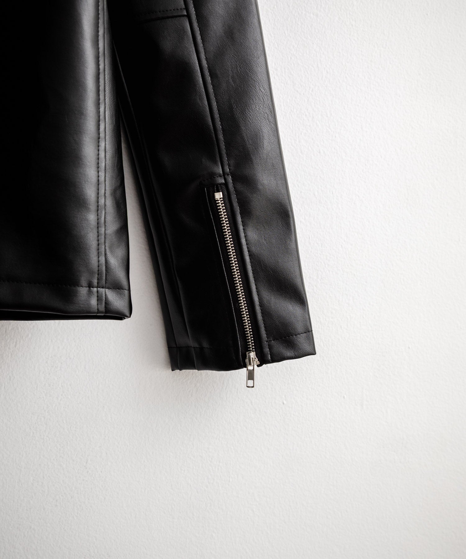 PUレザーダブルライダースジャケット 14682