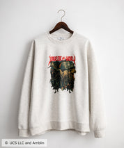 Universal City Studios LLC 別注コラボ オーバーサイズヴィンテージライクグラフィックプリント裏起毛スウェットトレーナー 15115