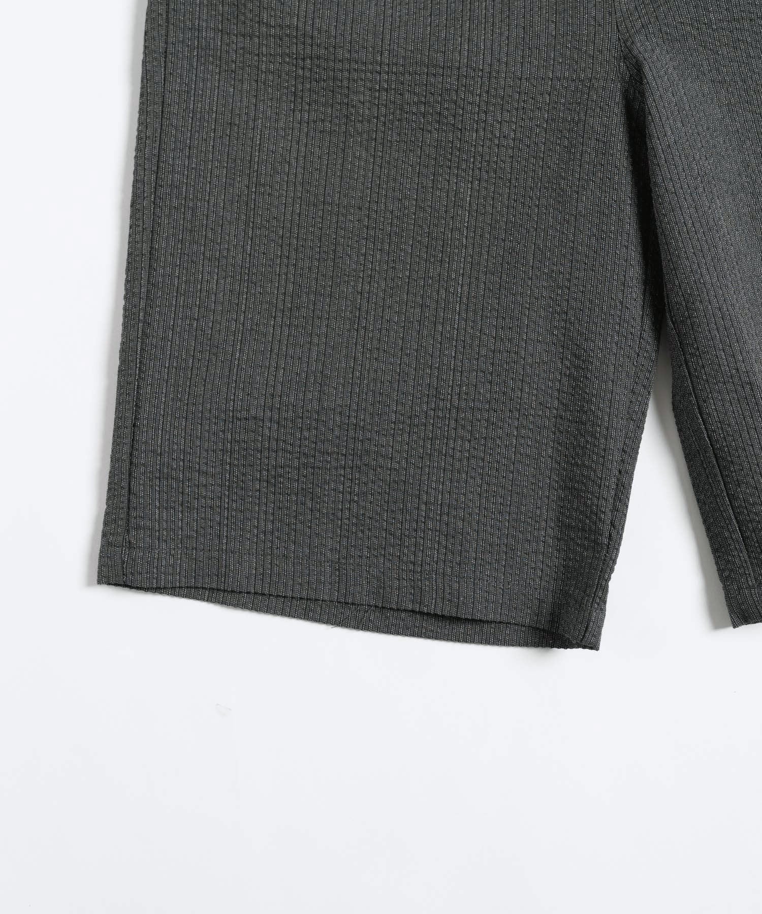 しじら織り甚平 上下セット 無地/ストライプ 14156