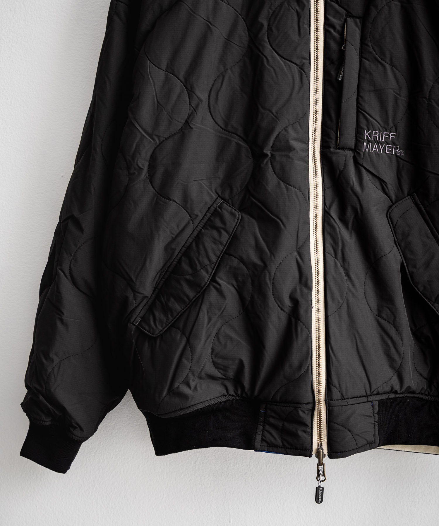 KRIFF MAYER クリフメイヤー スーベニア刺繍ひっくりスカジャン/リバーシブルダブルジップ短丈ブルゾン 2515102 14883