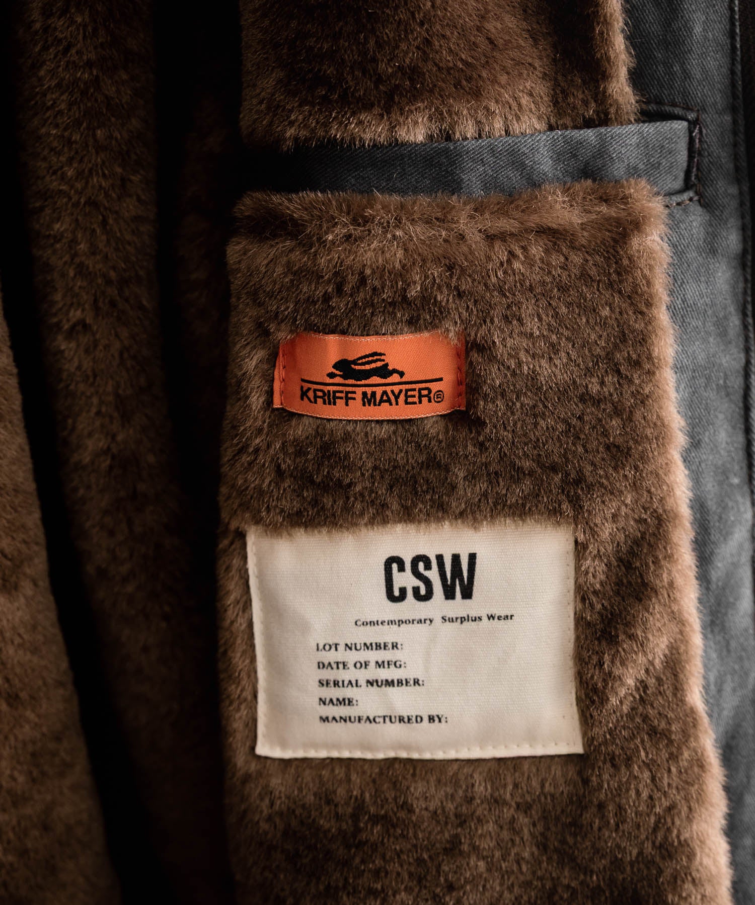 KRIFF MAYER クリフメイヤー バックグラフィックプリント裏ボアデッキジャケット 2525109 14969