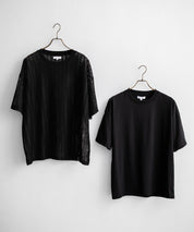 オーバーサイズ 透かし編みアンサンブル半袖Tシャツ