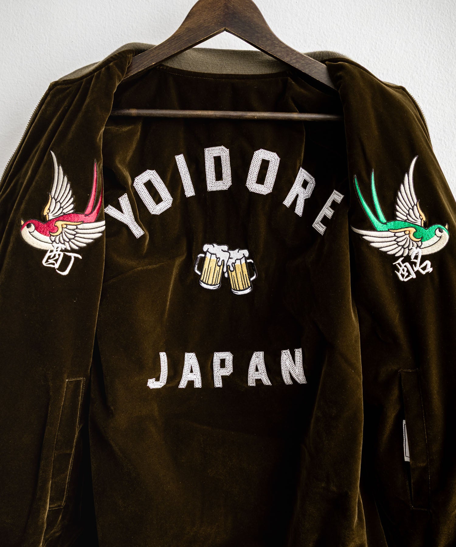 YOIDORE 酔いどれ スーベニア刺繍キルティング2wayリバーシブルジャケット 14890