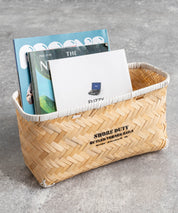 Butler Verner Sails バトラーバーナーセイルズ バンブー×本革マーケットバスケットSサイズ VR-2502 12336