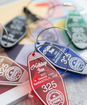 日本製 アクリルホテルキーリング ACRYLIC HOTEL KEY HOLDER(325) AW-1298-2 1938