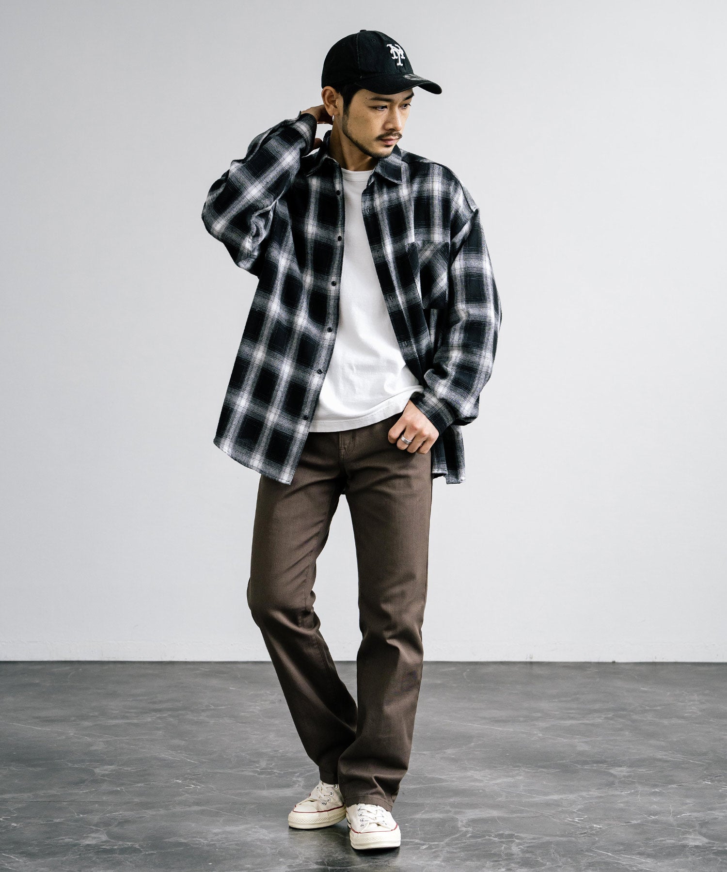 Hanes ヘインズ ストレッチ5ポケットカツラギパンツ