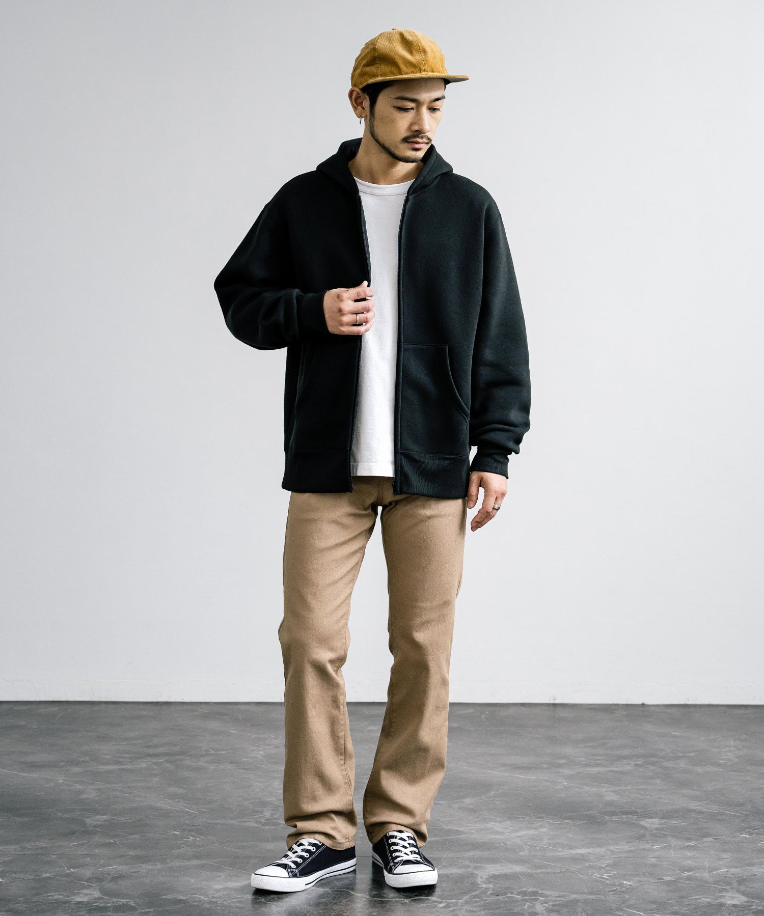 Hanes ヘインズ ストレッチ5ポケットカツラギパンツ