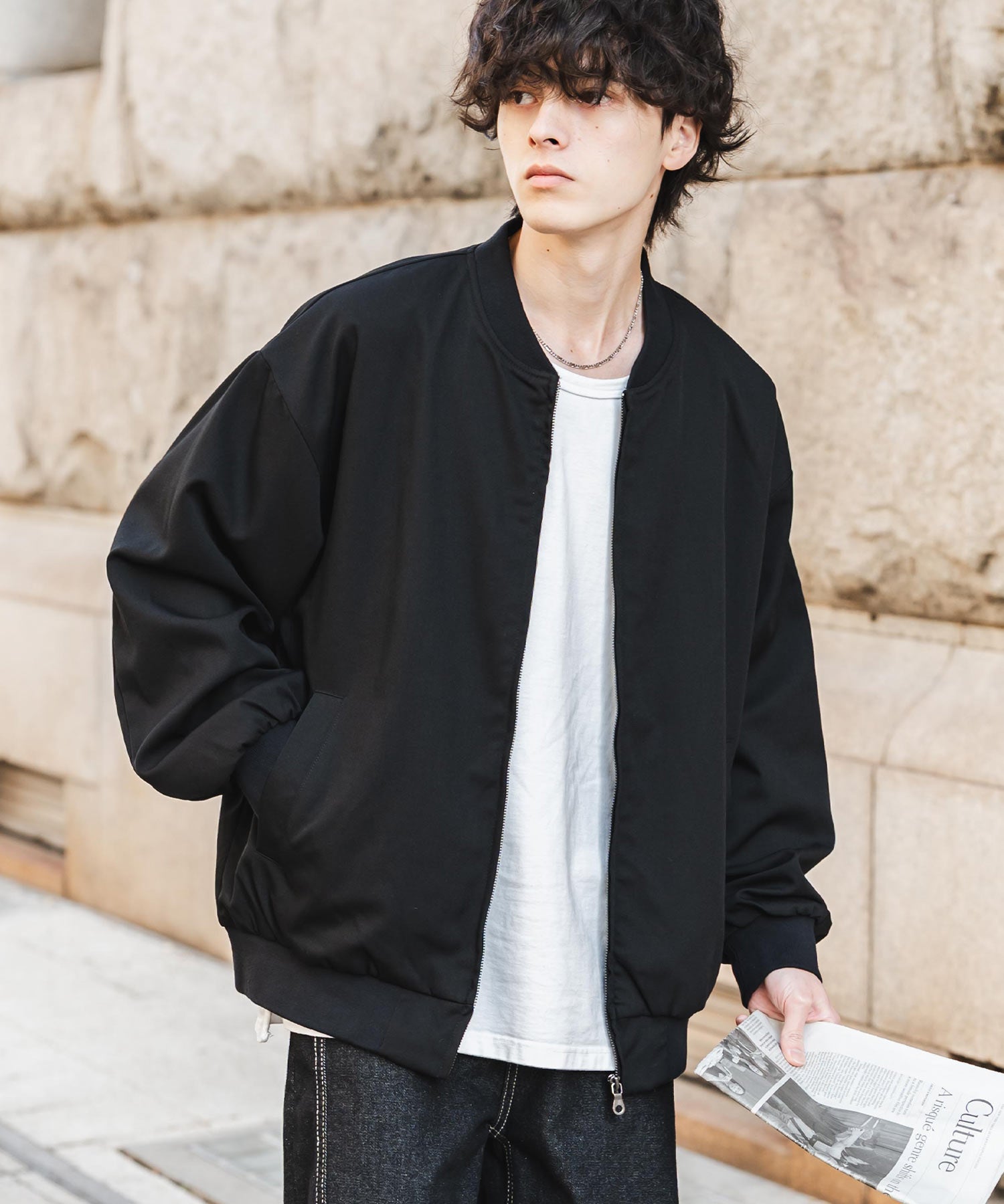 フルジップブルゾンLoren様 Frostage leather jacket / brn | UNMAPPED