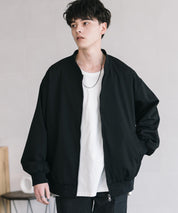 オーバーサイズ TRストレッチMA-1/ジップアップショートブルゾン 14119