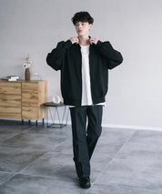 オーバーサイズ TRストレッチMA-1/ジップアップショートブルゾン 14119