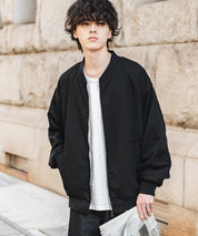 オーバーサイズ TRストレッチMA-1/ジップアップショートブルゾン 14119