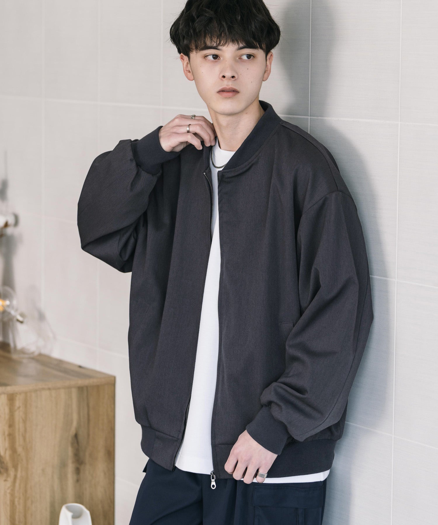 ジップアップショートブルゾン 14119