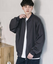 オーバーサイズ TRストレッチMA-1/ジップアップショートブルゾン 14119