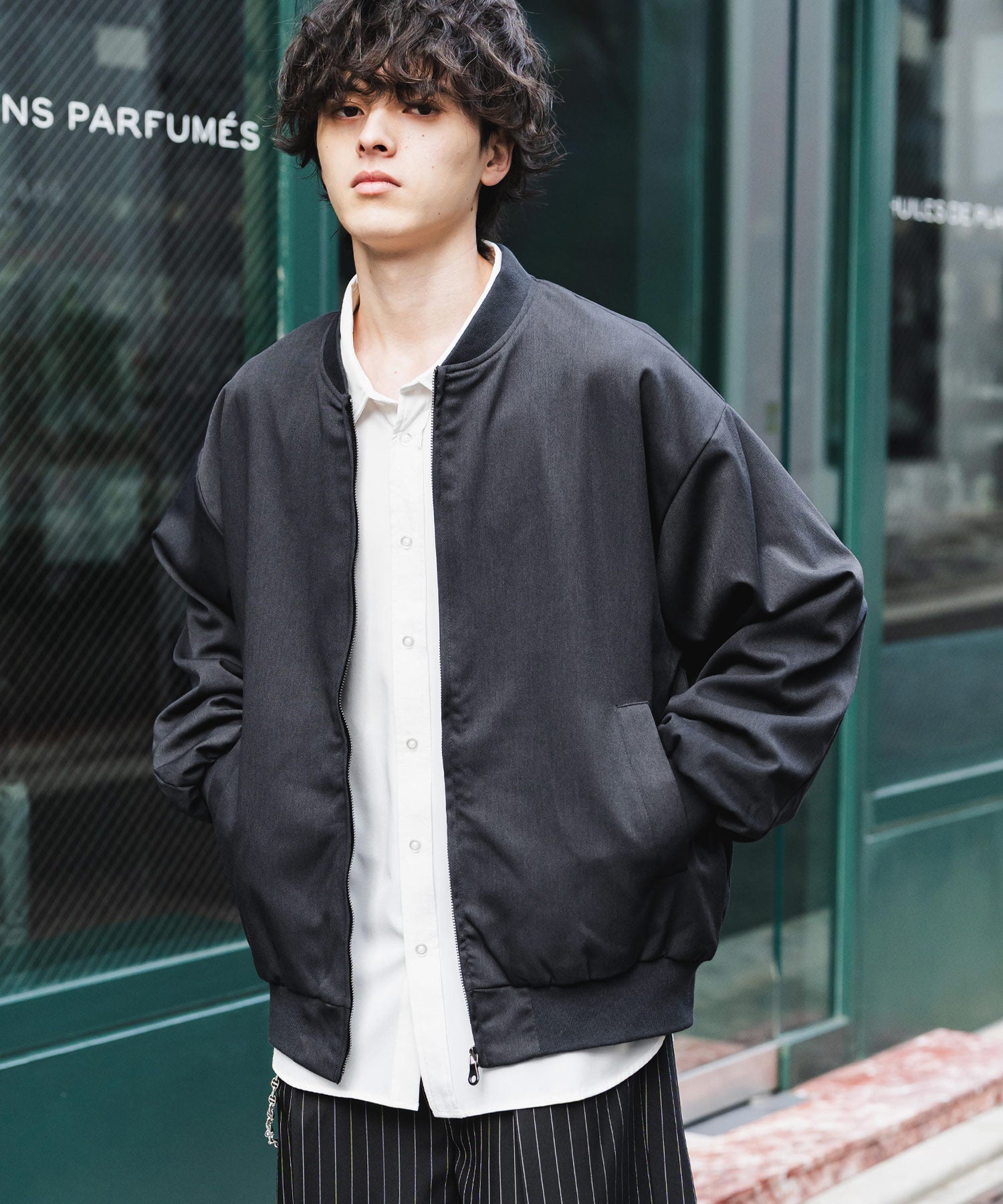 ジップアップショートブルゾン 14119