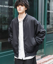 オーバーサイズ TRストレッチMA-1/ジップアップショートブルゾン 14119