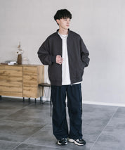 オーバーサイズ TRストレッチMA-1/ジップアップショートブルゾン 14119